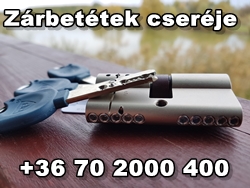 Zárbetétek cseréje